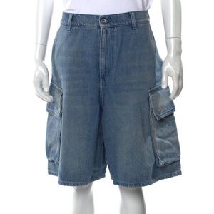 J.W Anderson Blue Denim Baggy Cargo Shorts